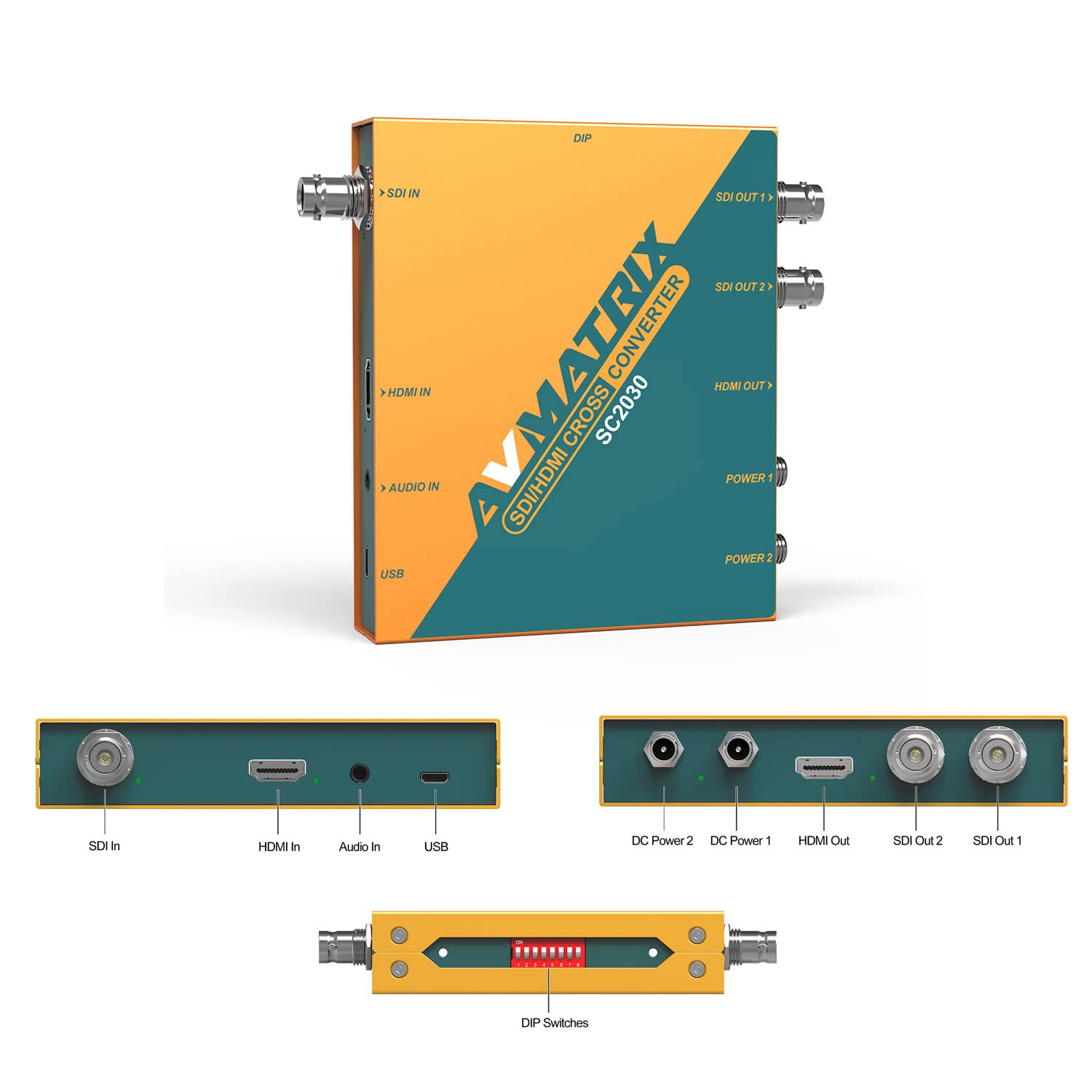 AvMatrix SD1141 Répartiteur SDI 1x4 1080p reclocking