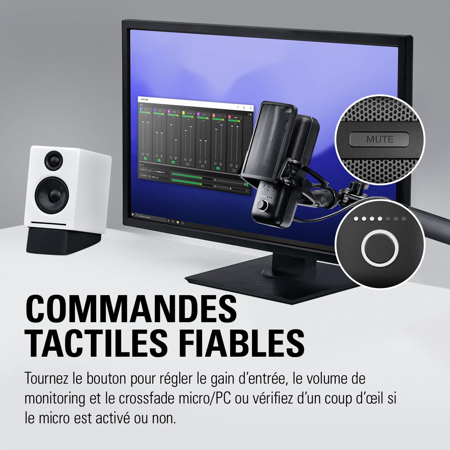 Elgato Wave:3 micro USB cardioïde noir 24 bits