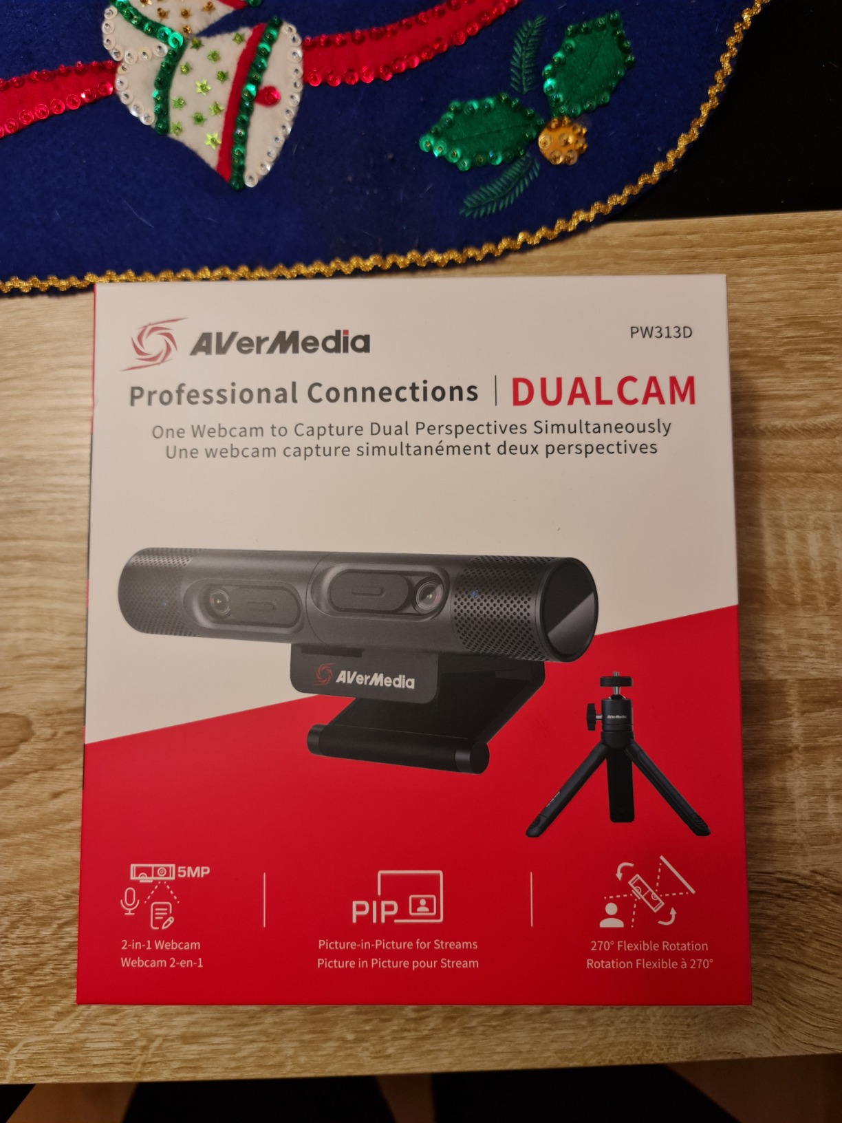 AVerMedia Live Streamer PW313D webcam double 2K autofocus