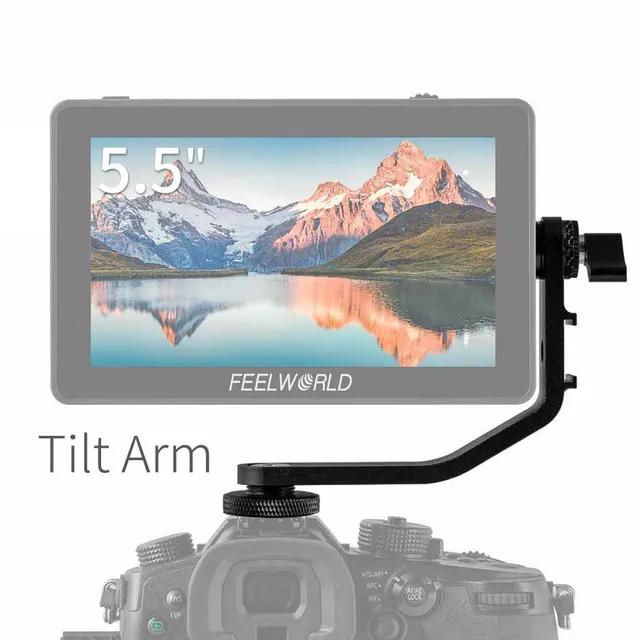 FeelWorld F6 PLUS bras articulé moniteur 5,5 pouces tilt