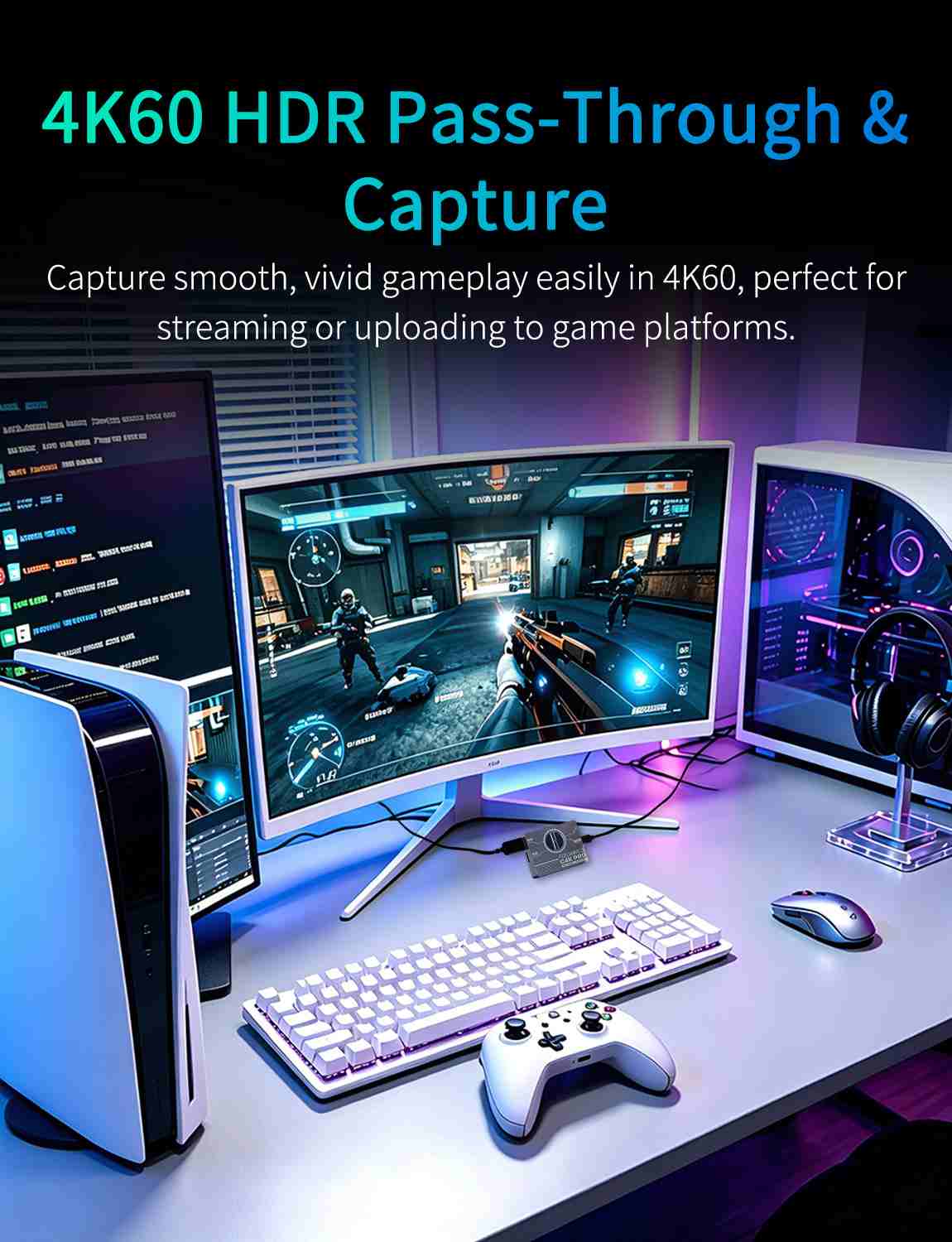 FeelWorld Live Streaming Camera C4K PRO carte capture 4K60