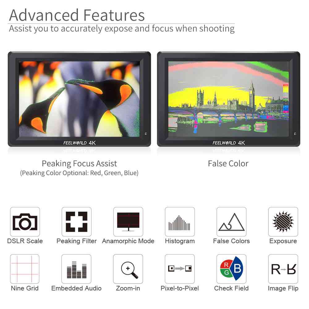 FeelWorld T756-ABA moniteur terrain 7" Full HD HDMI