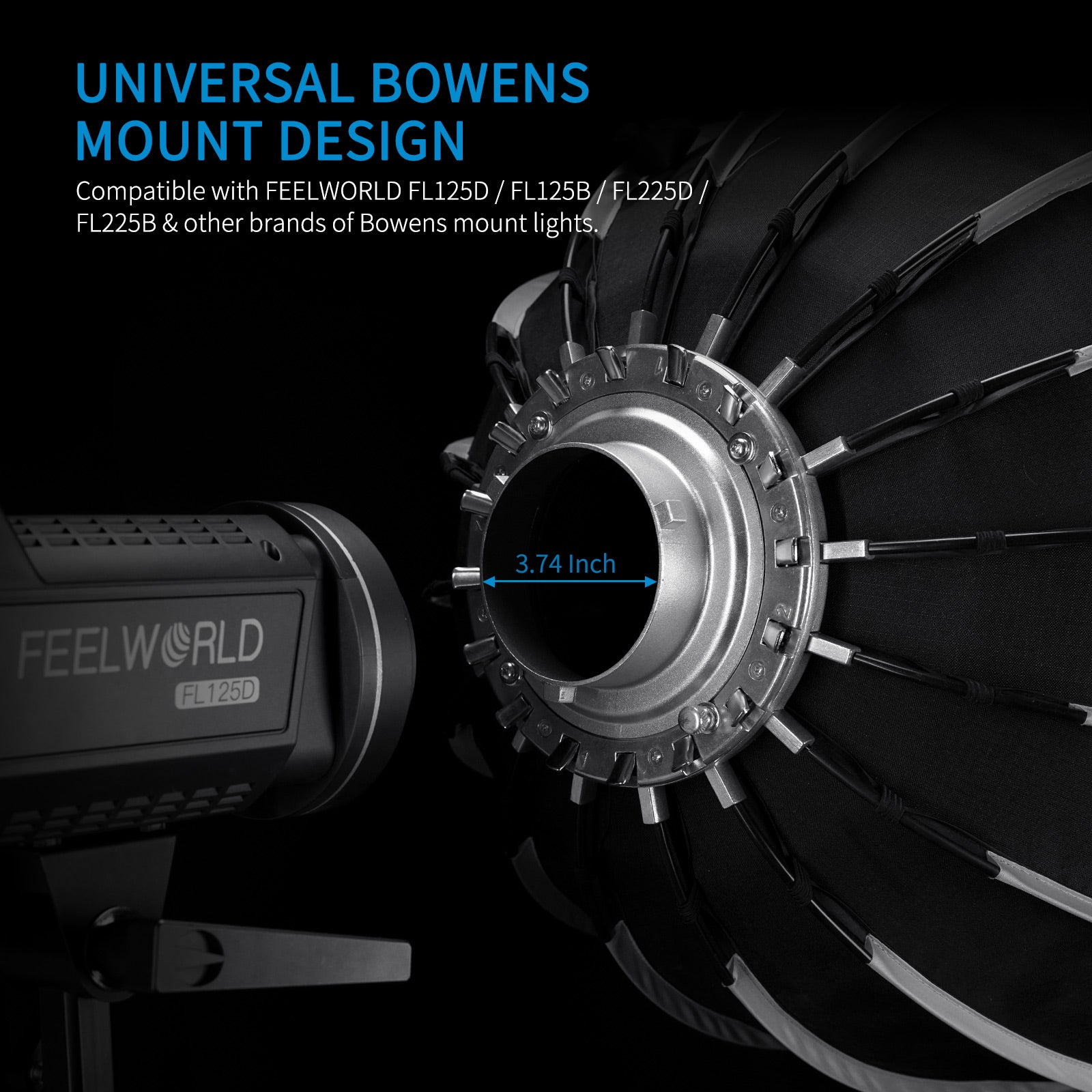 FeelWorld FSP60 V2 softbox parabolique 60 cm Bowens