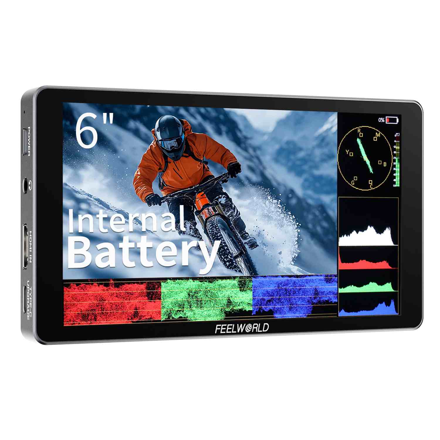 FeelWorld P6XL moniteur 6" tactile batterie intégrée terrain