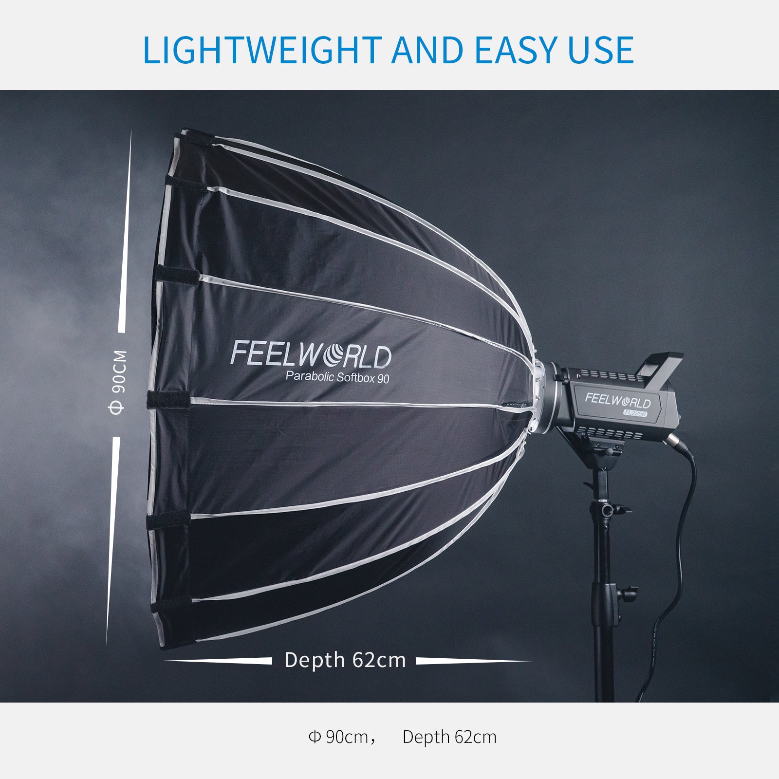 FeelWorld FSP90 softbox parabolique 90 cm Bowens