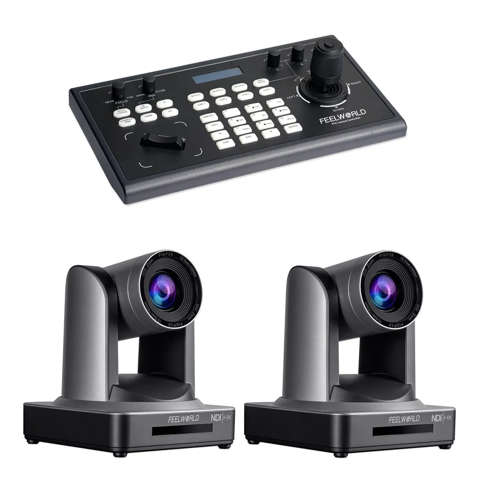 FeelWorld KBC10 + 2 NDI20X caméras PTZ 20x bundle direct