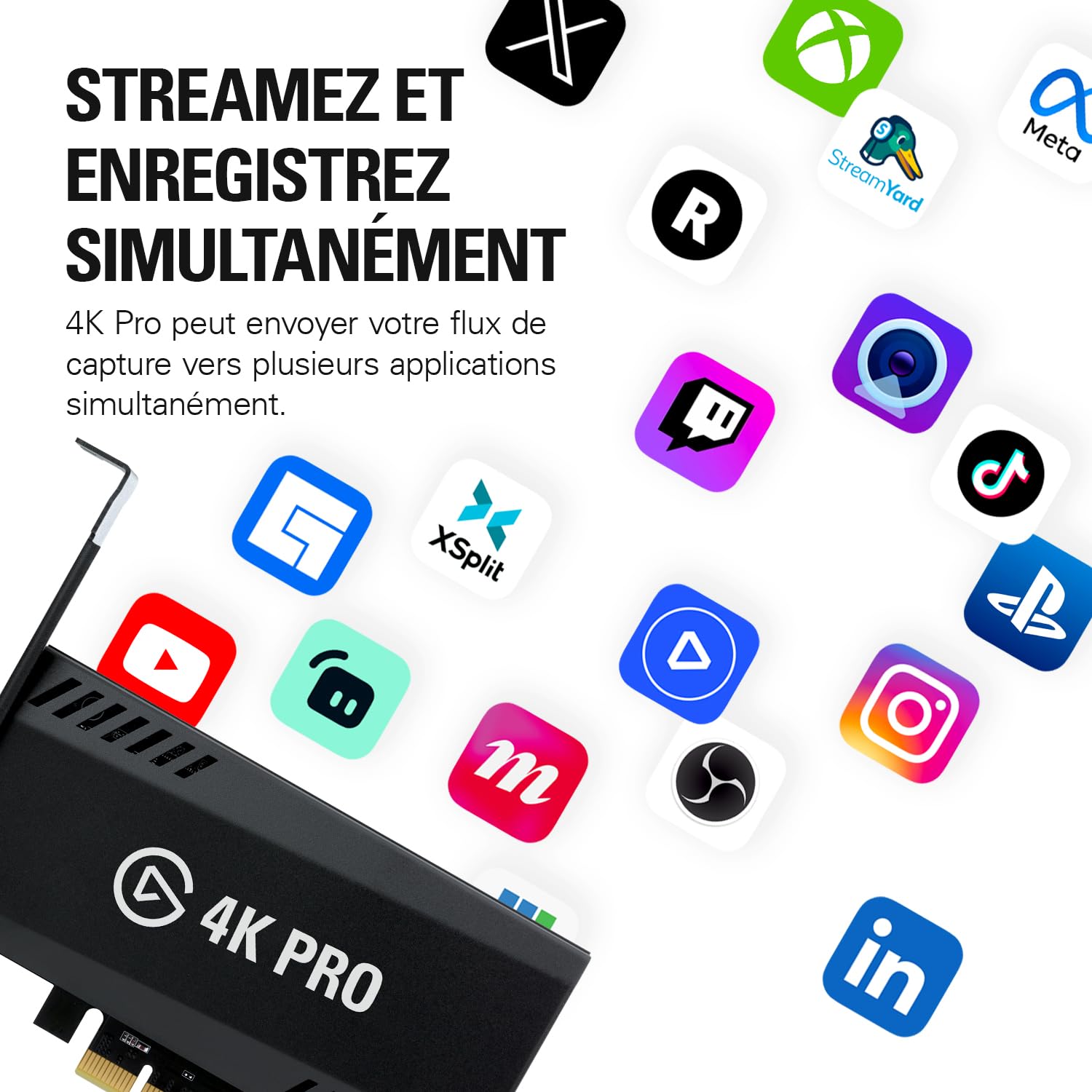 Elgato Game Capture 4K Pro carte acquisition interne HDMI 2.1