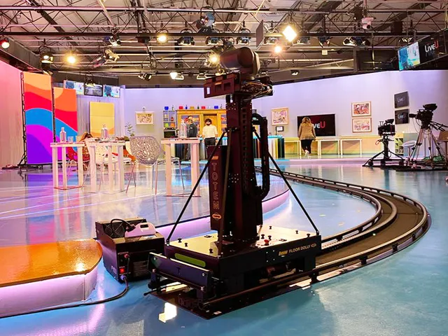 Tecnopoint Tuning Floor Dolly 400 + Totem 50 rail PTZ