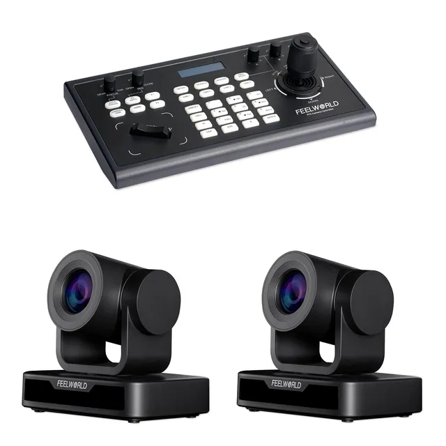 FeelWorld KBC10 + 2 USB10X Kit PTZ Caméras + Contrôleur