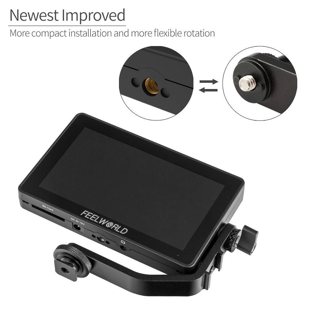 FeelWorld F6 PLUS bras articulé moniteur 5,5 pouces tilt
