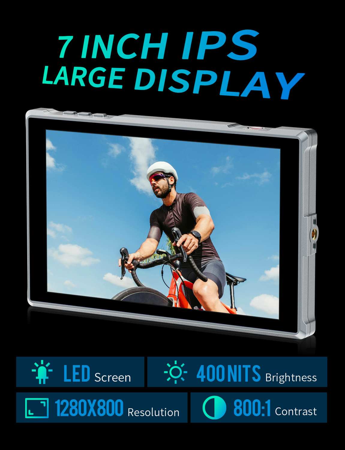 FeelWorld FW759 PRO moniteur 7" tactile 400 nits HDMI