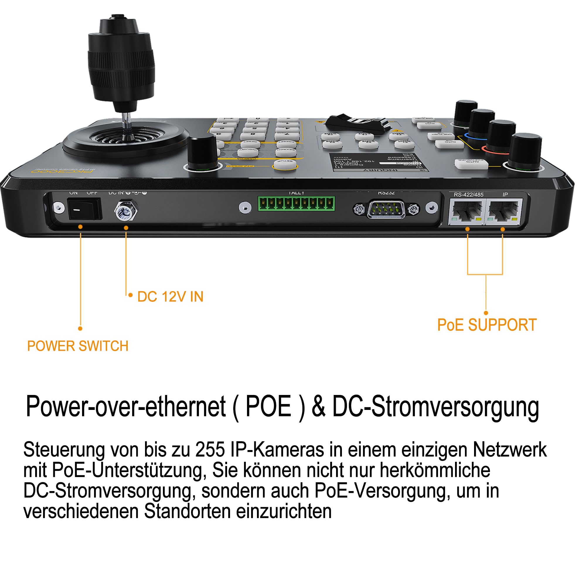 AVMATRIX PKC3000 contrôleur PTZ joystick PoE NDI