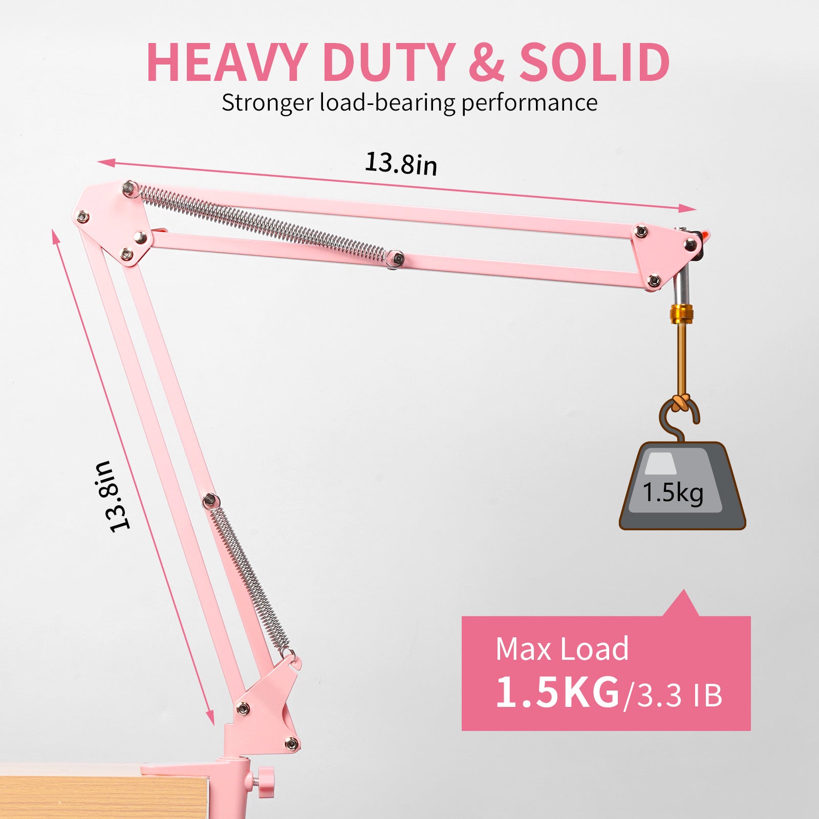 FeelWorld AMS1 bras micro rose pour PM1