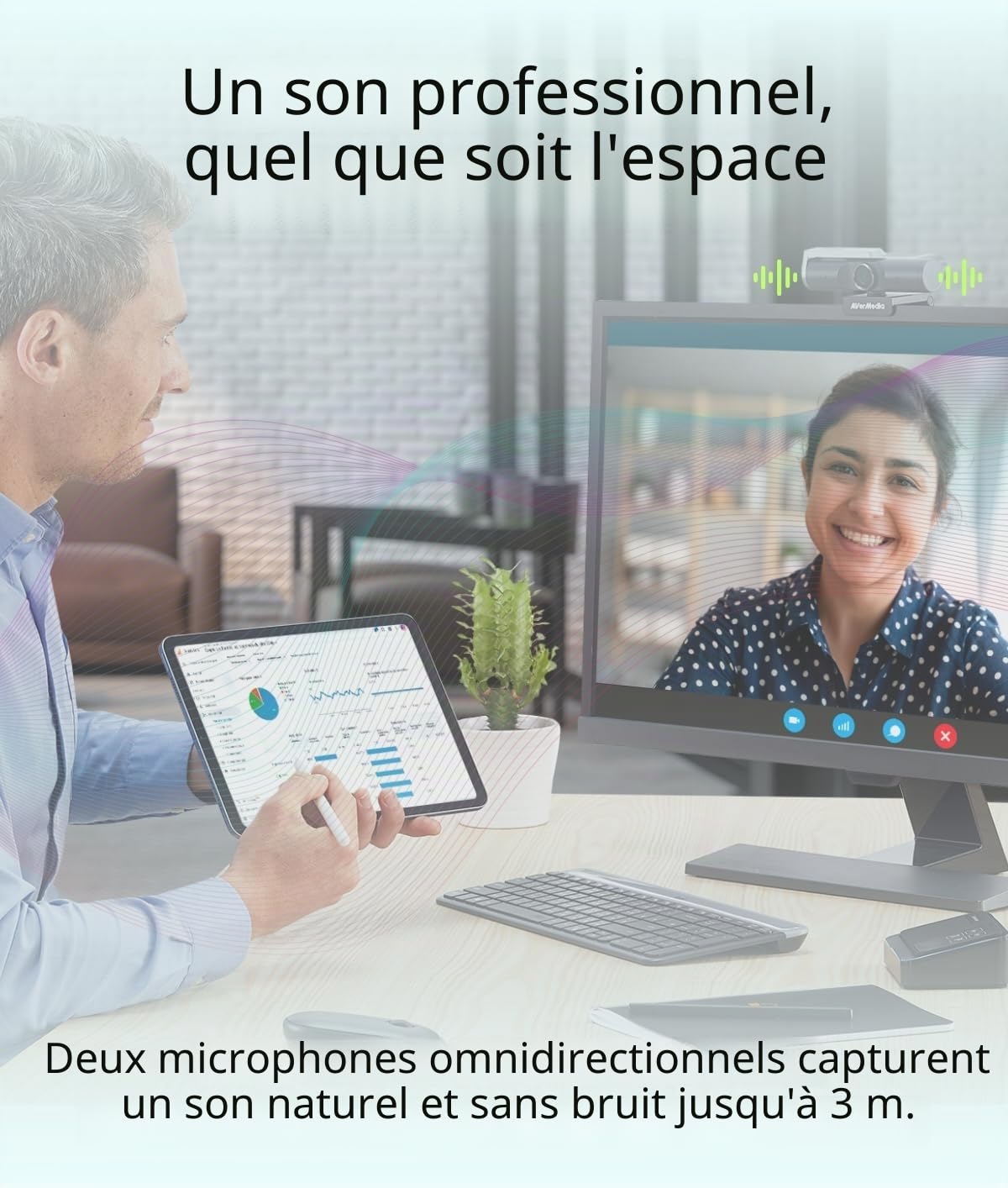 AVerMedia Live Streamer PW515 webcam 4K autofocus