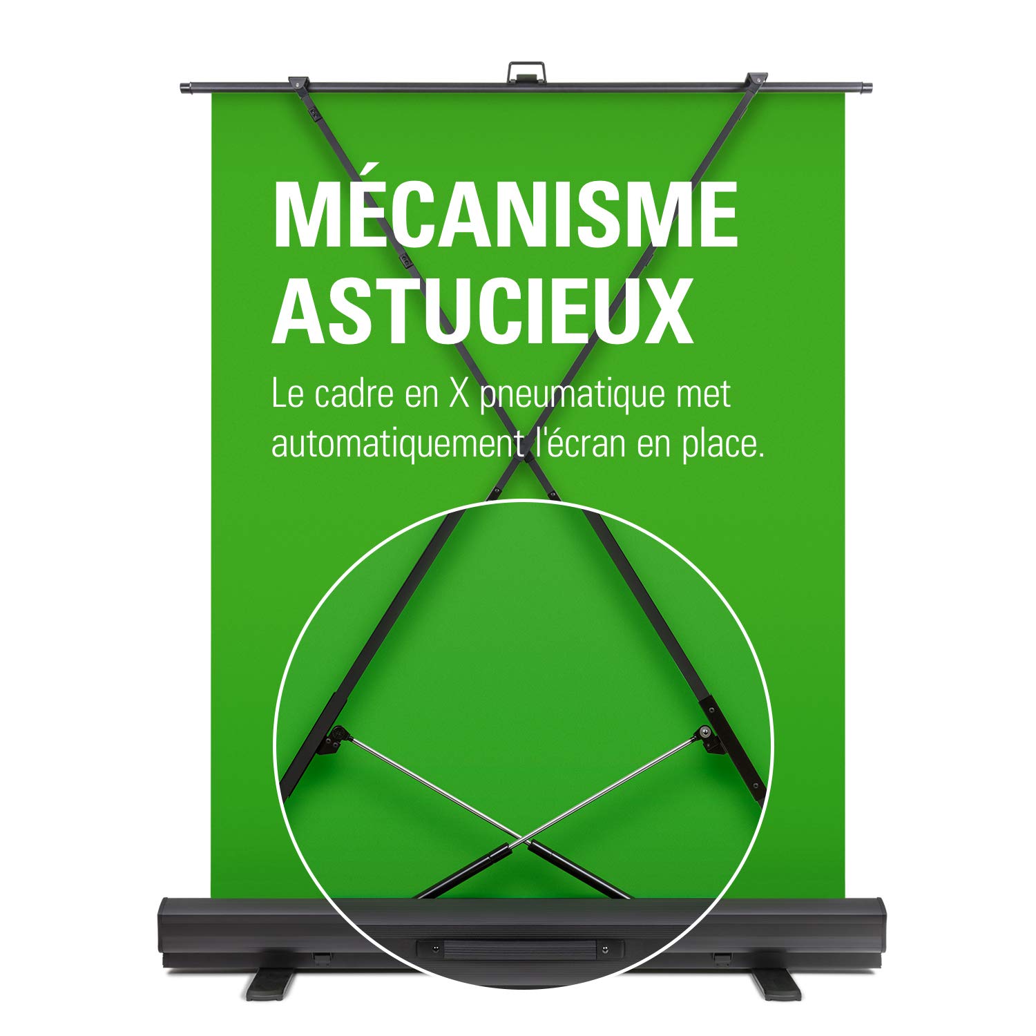 Elgato Green Screen fond vert rétractable 148x180 cm