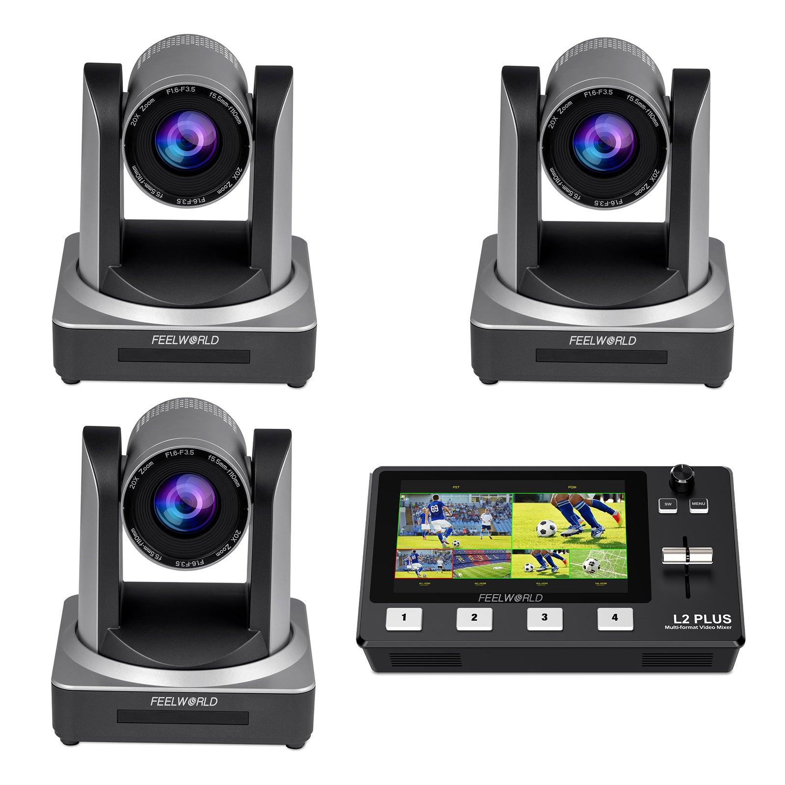 FeelWorld Live Streaming Camera L2 Plus + POE20X kit direct