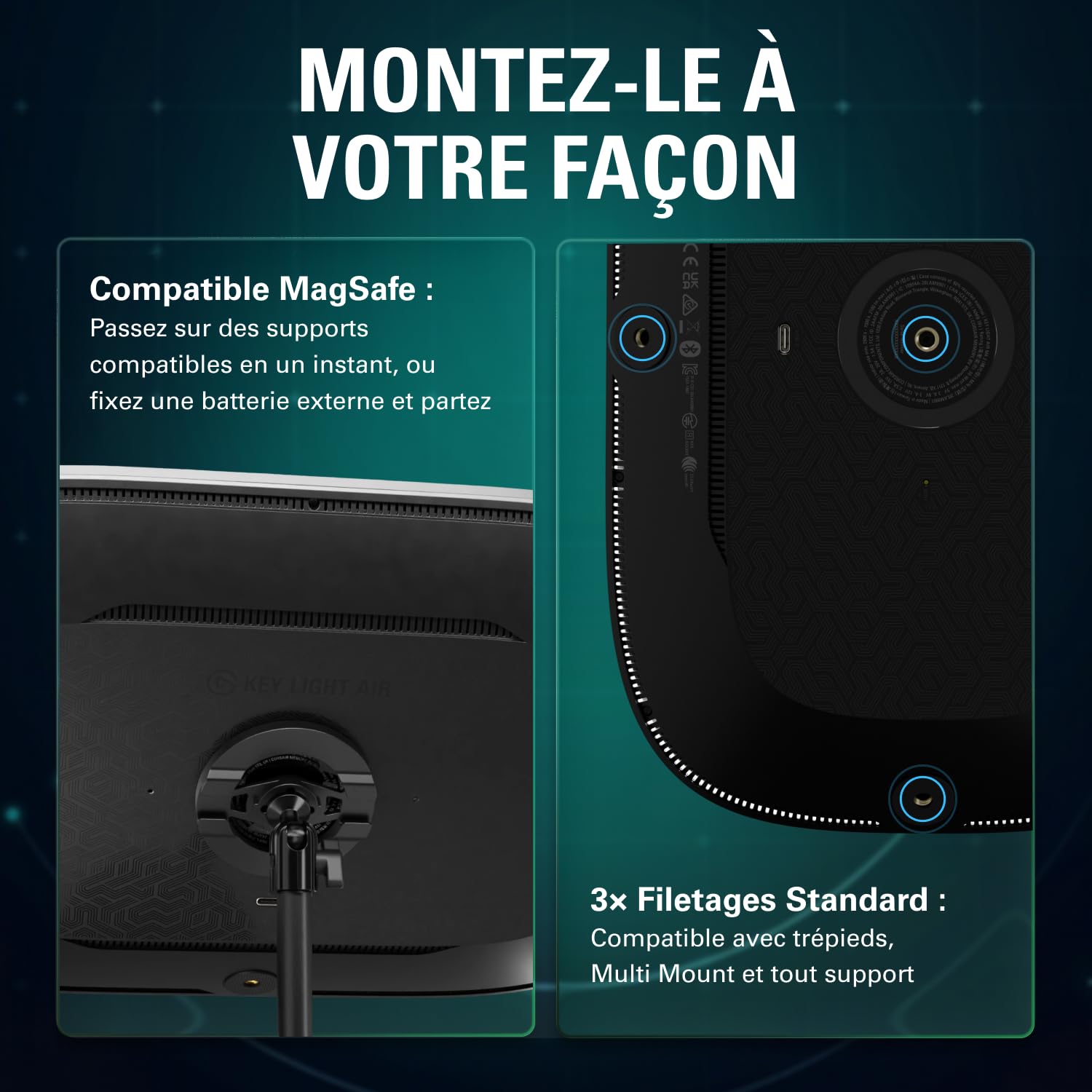 Elgato Key Light Air MK.2 panneau LED vidéo 15 pouces