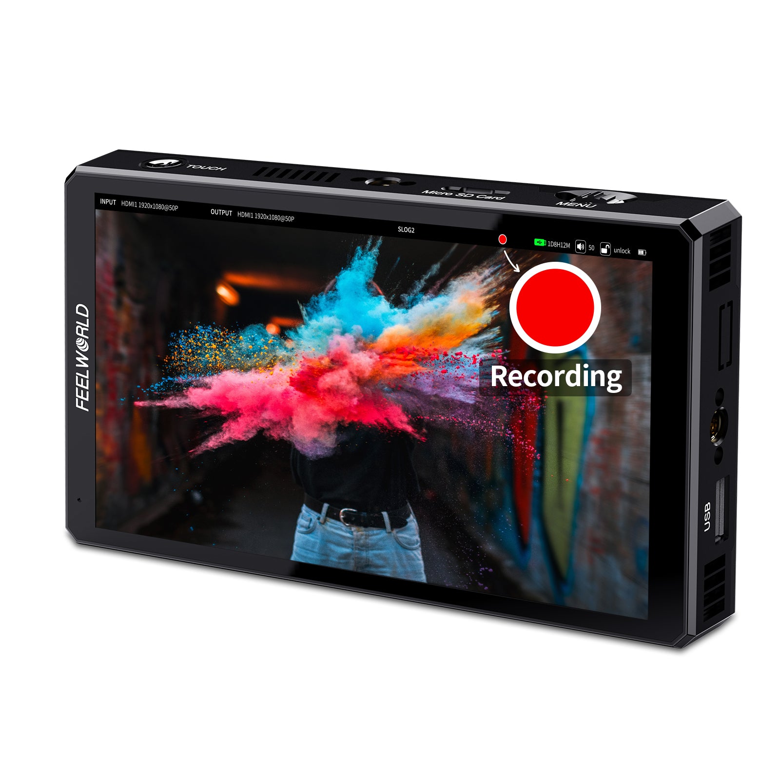 FeelWorld CUT6S moniteur enregistreur 6 pouces HDMI SDI tactile