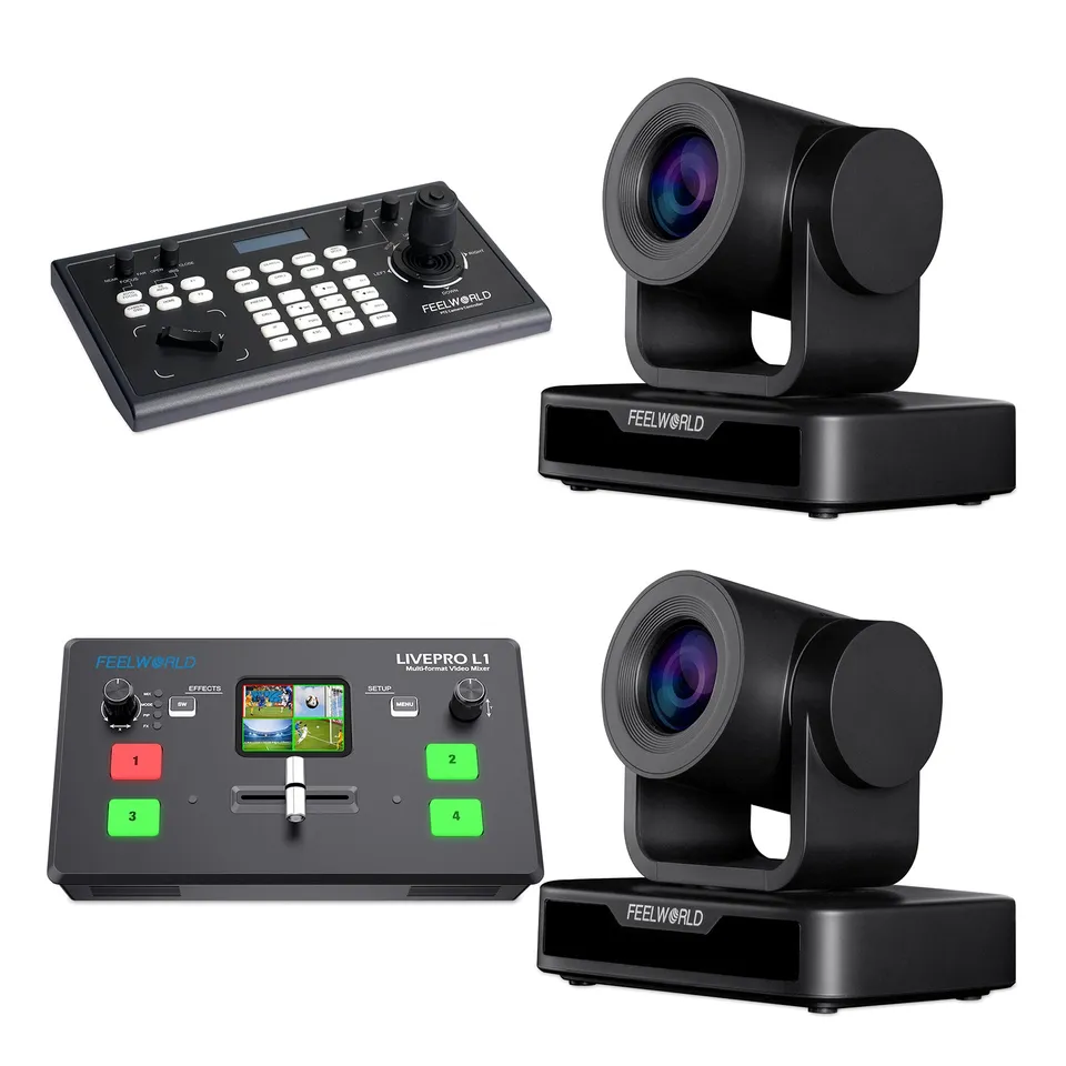 FeelWorld KBC10 + L1 V1 + 2 USB10X Kit Régie PTZ