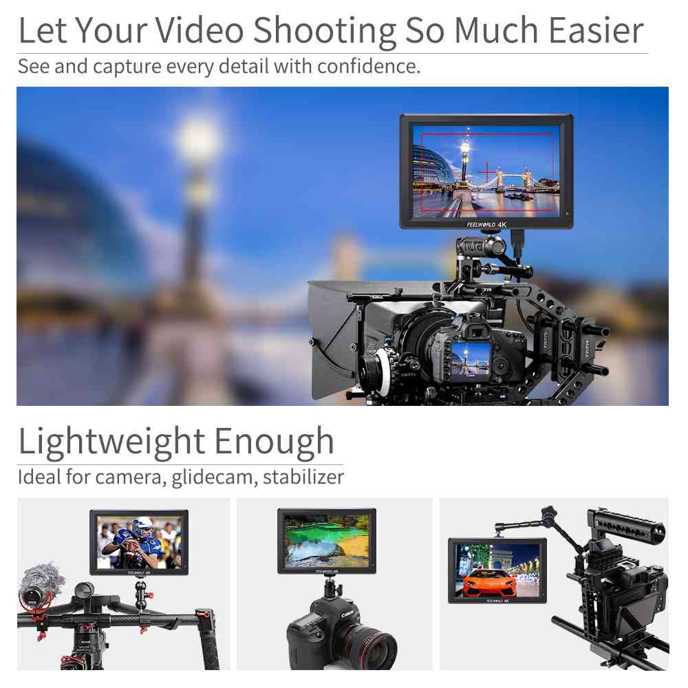 FeelWorld T756-ABA moniteur terrain 7" Full HD HDMI