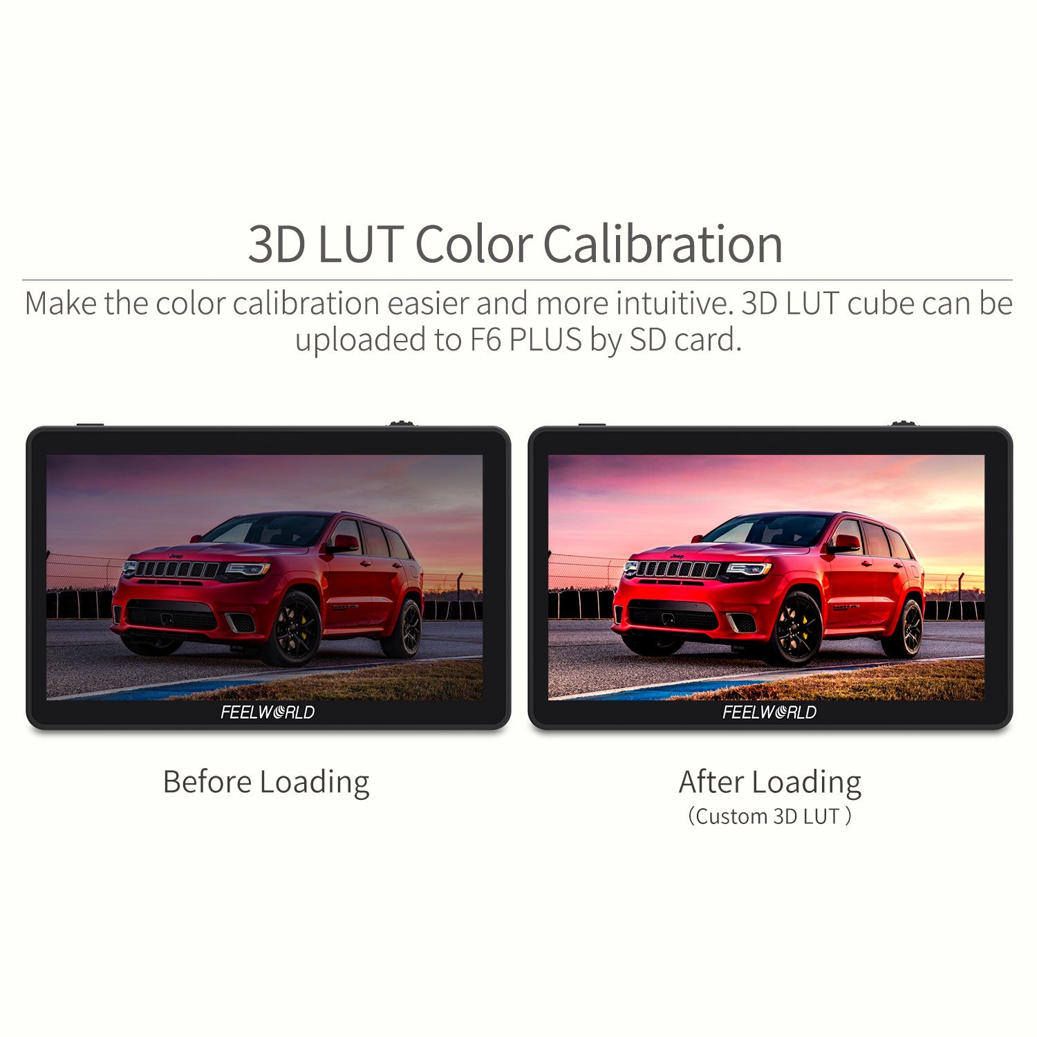 FeelWorld F6 Plus moniteur terrain tactile 6" 4K HDMI + batterie