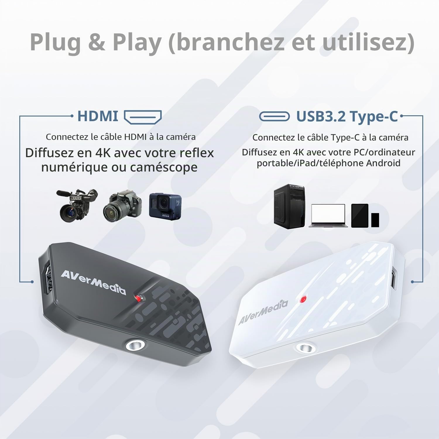 AVerMedia Live Gamer BU113G2 carte capture 4K60 HDMI