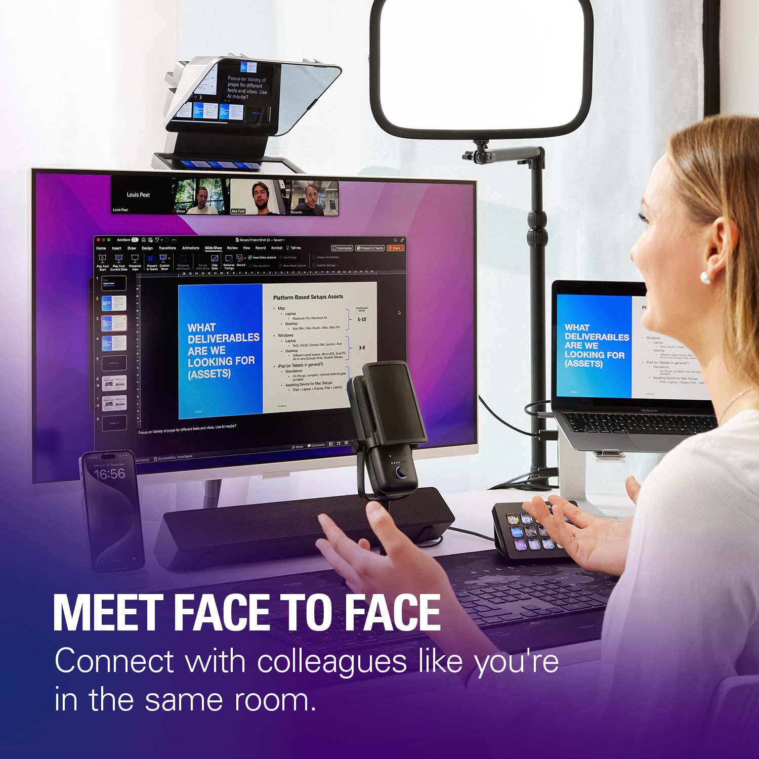 Elgato Prompter téléprompteur écran intégré streaming