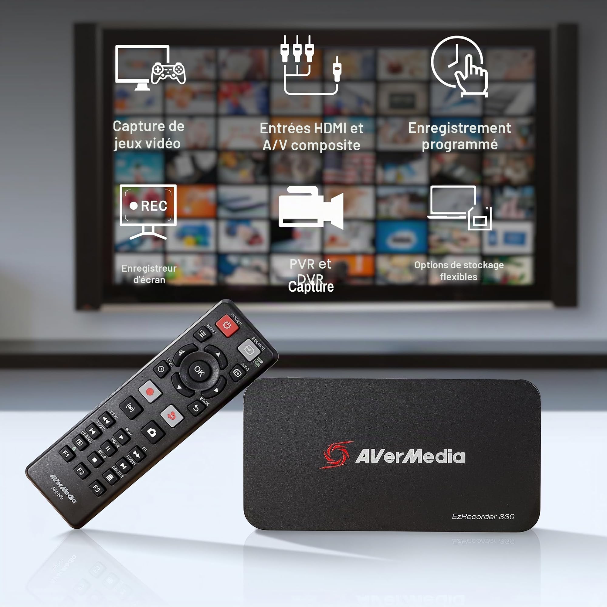 AVerMedia Live Gamer ER330 Enregistreur HDMI sans PC 4K Noir