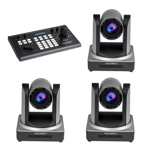 FeelWorld KBC10 + 3 POE20X kit PTZ streaming direct