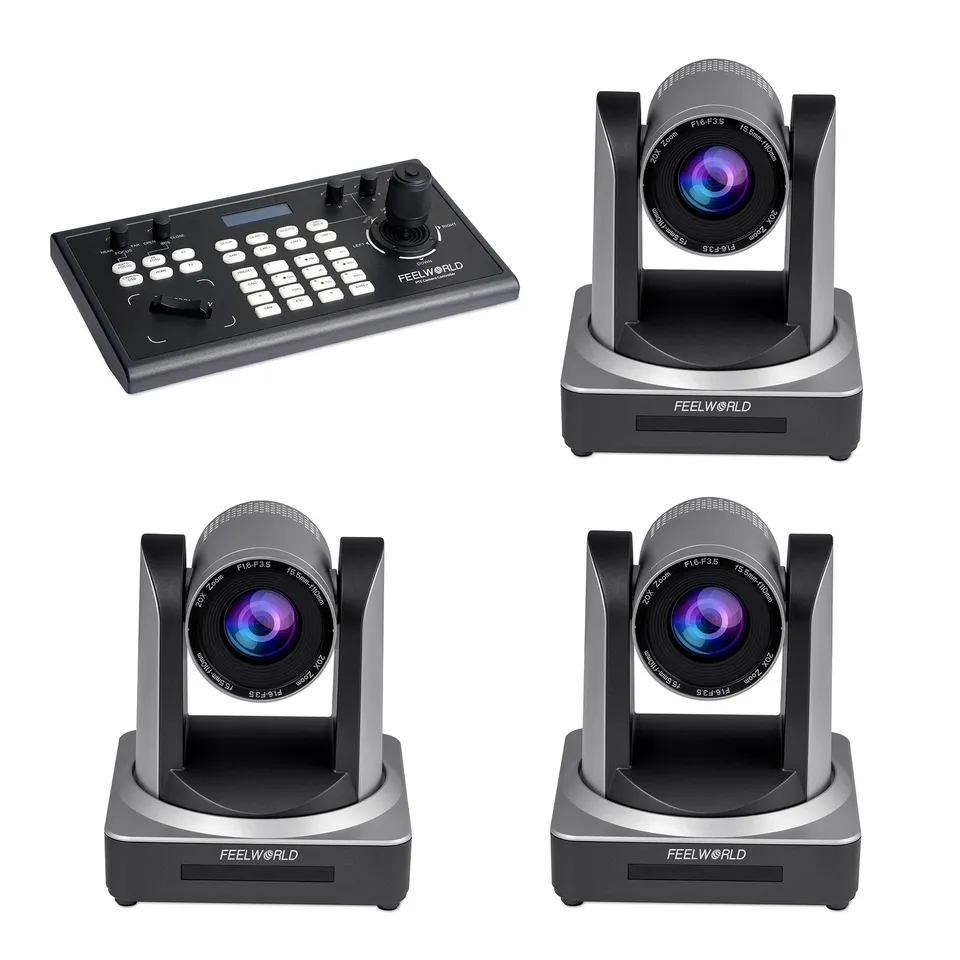 FeelWorld KBC10 + 3 POE20X kit PTZ streaming direct
