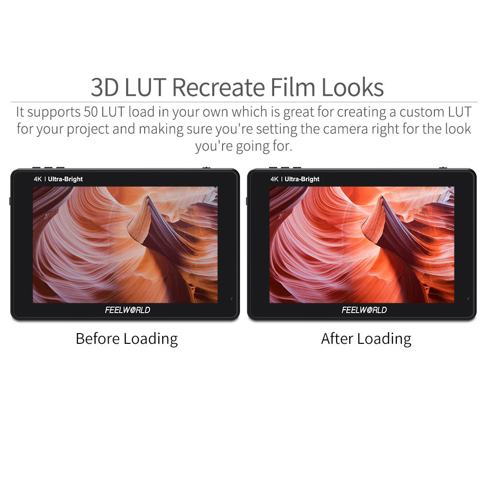 FeelWorld LUT7S Moniteur 7" 2200nit tactile SDI HDMI
